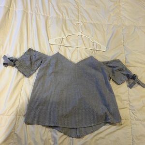 Blue and white striped Urban Outfitters blouse!